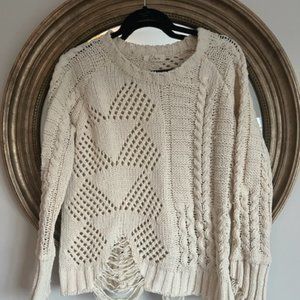 Elan Distressed Sweater (Size: S)